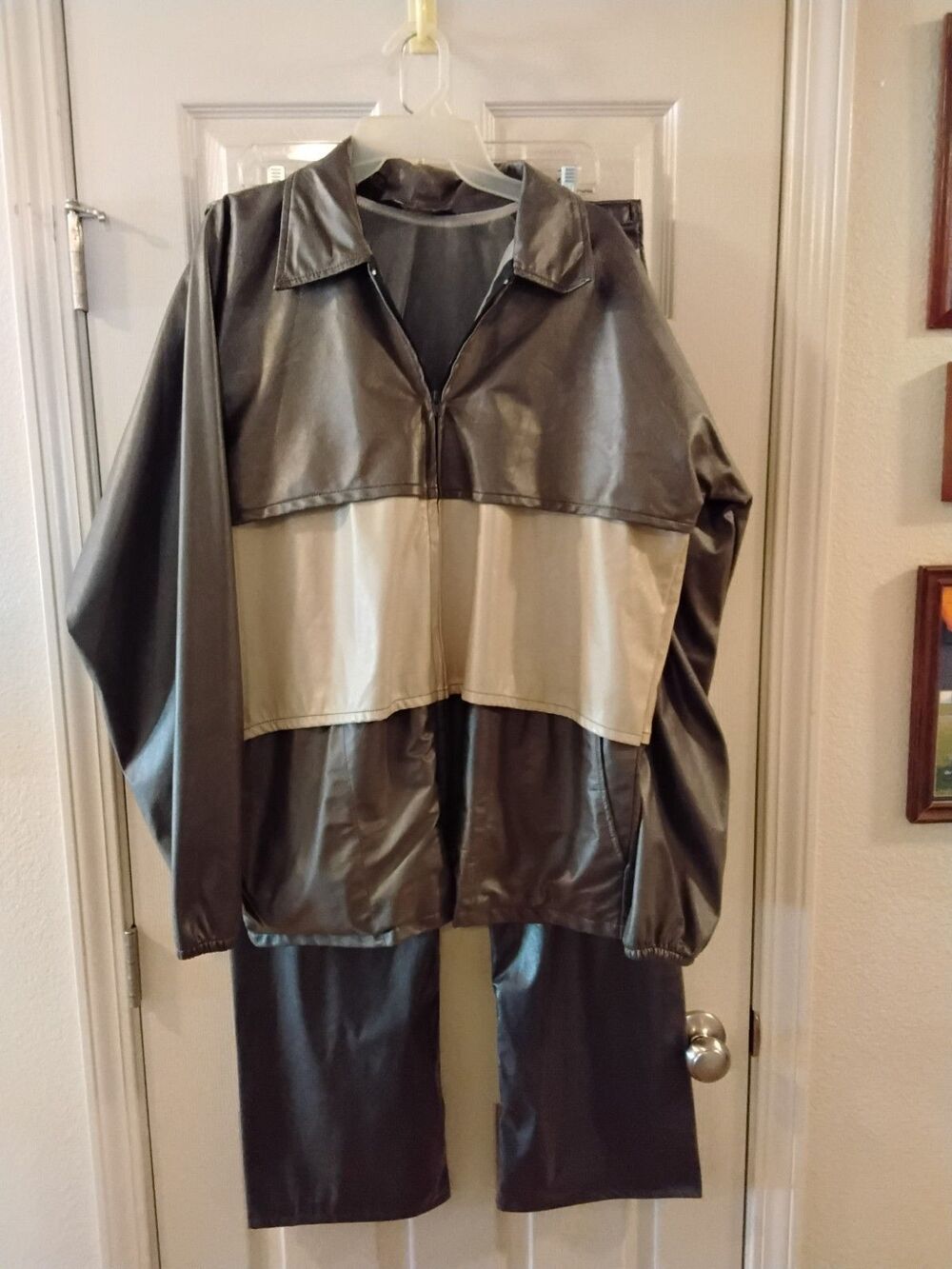 Duckster Men's Large Rain Suit Two Tone, Two Piece (#R-L)